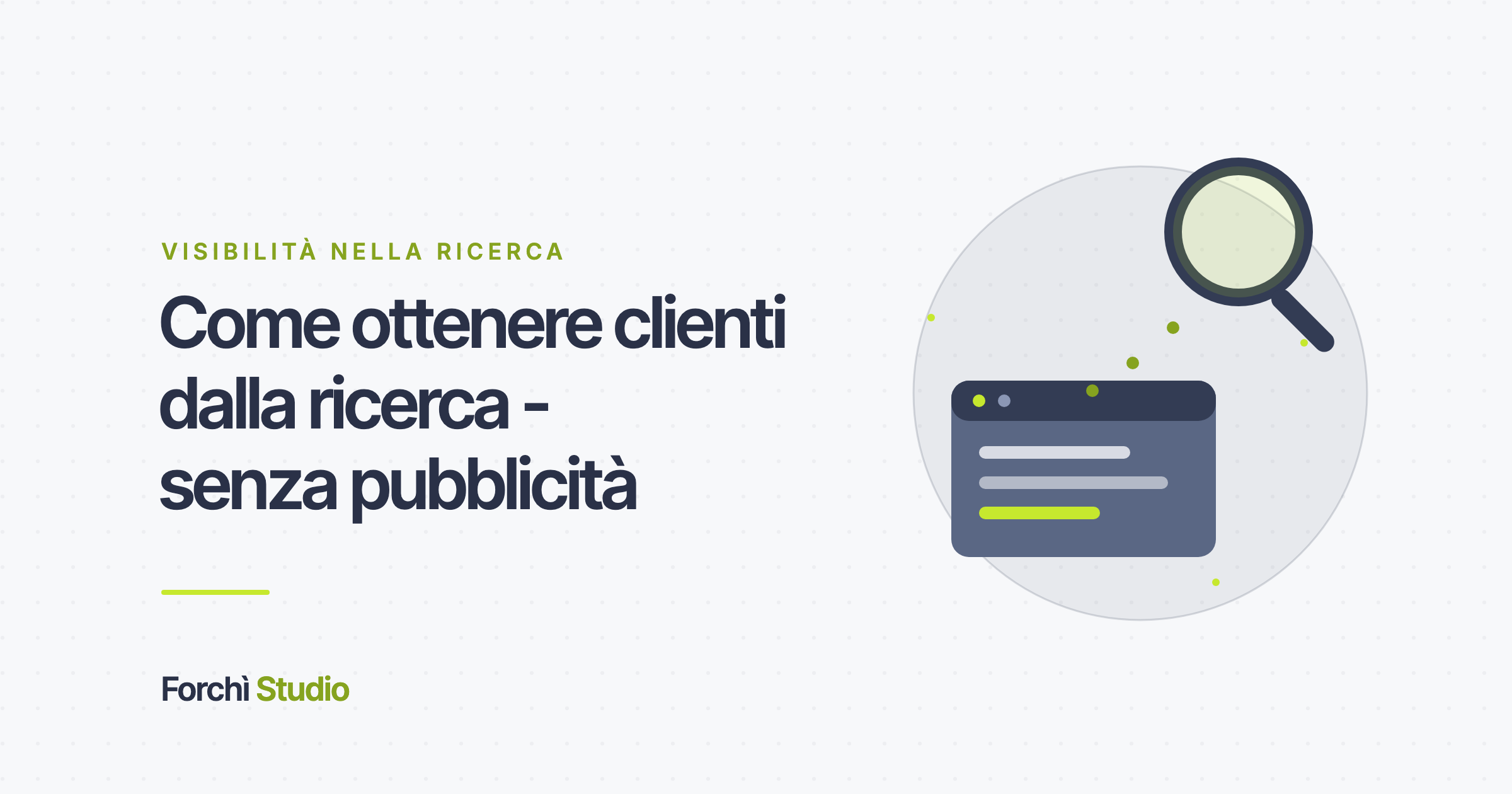 Come ottenere clienti dalla ricerca senza pubblicità
